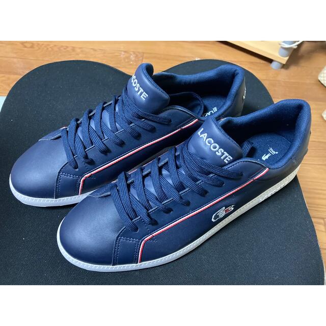 LACOSTE シューズ 27.0（UK9.5）紺色