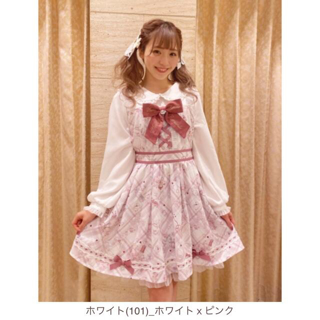 【新作❤︎大人気完売】入手困難 Sewing Bear柄ワンピース新品タグ無しひざ丈ワンピース