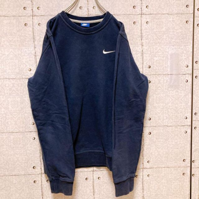 NIKE - 【定番】NIKE ナイキ スウェット ネイビー 紺タグ 刺繍ロゴ Mの ...