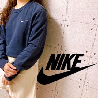 NIKE - 【定番】NIKE ナイキ スウェット ネイビー 紺タグ 刺繍ロゴ Mの ...