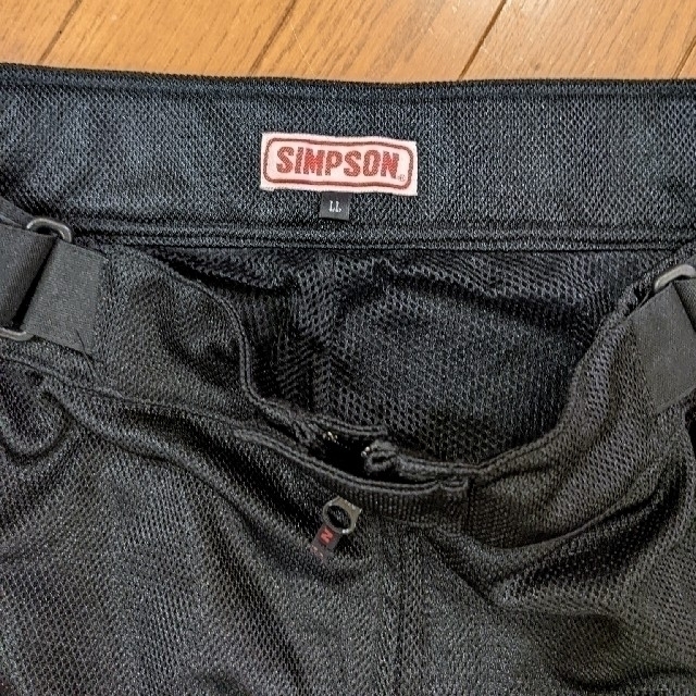 SIMPSON(シンプソン)のシンプソン メッシュパンツ  サイズLL USED美品꙳★*ﾟ 自動車/バイクのバイク(装備/装具)の商品写真