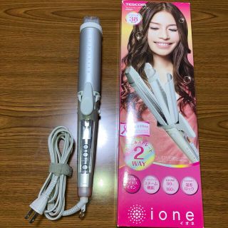 テスコム(TESCOM)のTESCOM ione マイナスイオンスチームアイロン(ヘアアイロン)