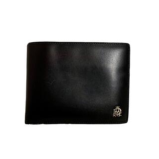 ダンヒル(Dunhill)のdunhill ダンヒル 財布 二つ折り財布 美品 ブラック 黒(折り財布)