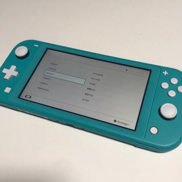 Switchライト　ターコイズ　充電器付き