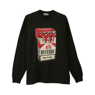 ヒステリックグラマー(HYSTERIC GLAMOUR)のヒステリックグラマー　新品TAKE IT EASY Tシャツ　サイズＭブラック(Tシャツ/カットソー(七分/長袖))