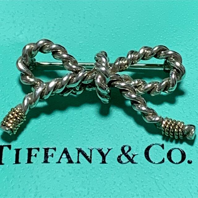 TIFFANY&Co. ヴィンテージ リボンモチーフ 1985 ブローチ SV925