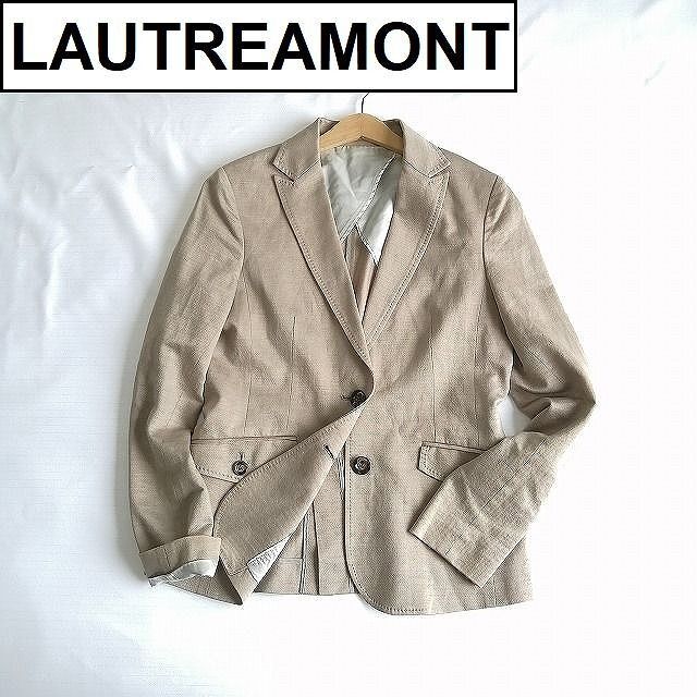 LAUTREAMONT(ロートレアモン)のロートレアモン テーラードジャケット リネン混 スーツ ベージュ 38Ｍ レディースのジャケット/アウター(テーラードジャケット)の商品写真