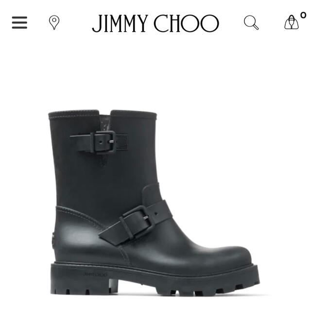 レディース値下げ　新品　未使用　ジミーチュウ　JIMMY CHOO ラバー　レインブーツ