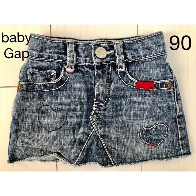 babyGAP(ベビーギャップ)のbaby Gap  デニムスカート　90サイズ キッズ/ベビー/マタニティのキッズ服女の子用(90cm~)(スカート)の商品写真