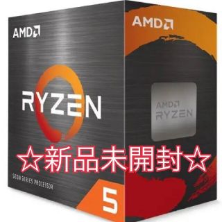 【新品・未開封】Ryzen 5 5600X AMD CPU☆国内正規品☆(PCパーツ)