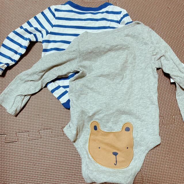 babyGAP(ベビーギャップ)のgap おしりくま　2点セット　およそ80cm キッズ/ベビー/マタニティのベビー服(~85cm)(ロンパース)の商品写真