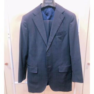SHIPS - 【美品】シップス SHIPS チェック柄 ネイビー×ブルー 44の通販