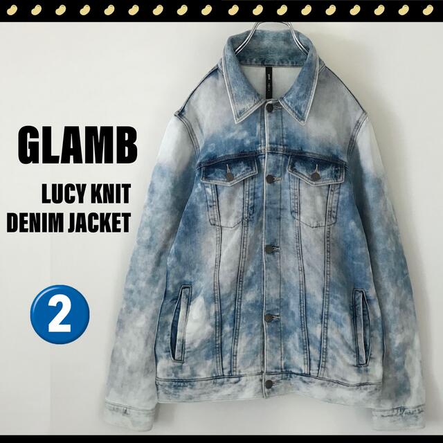 購入廉価 glamb☆グラム☆デニムジャージ☆ルーシーデニムジャケット