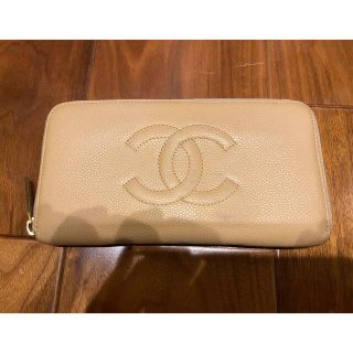 シャネル(CHANEL)のシャネル 長財布　キャビアスキン　ラウンドファスナー(財布)