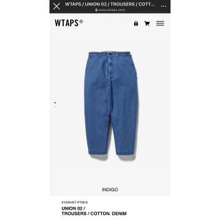 WTAPS UNION TROUSERS COTTON. DENIM