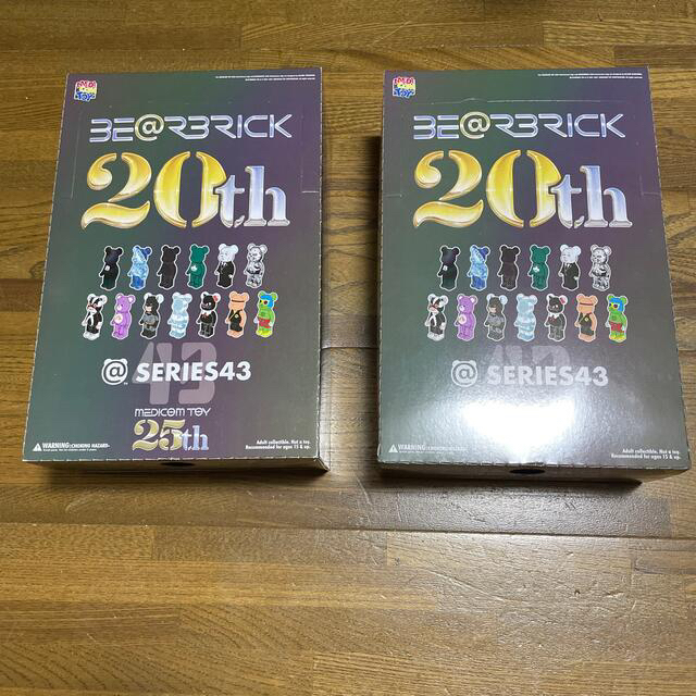 MEDICOM TOY(メディコムトイ)の未開封品 be@brick series43 24個入りBOX 2箱 纏めて！ ハンドメイドのおもちゃ(フィギュア)の商品写真