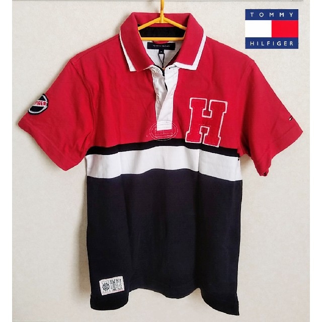 TOMMY HILFIGER - トミーヒルフィガー ／ メンズ 半袖 ポロシャツ ラガーシャツ Mサイズの通販 by mark3's