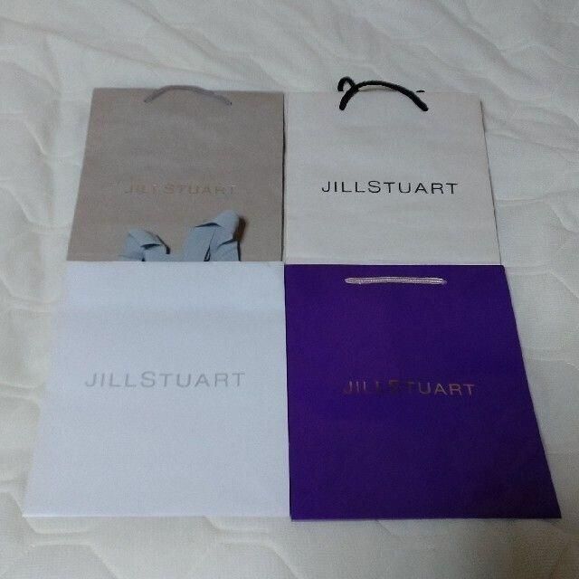 JILLSTUART(ジルスチュアート)のジルスチュアートJILL STUART★紙袋ショップバックショッパー★4枚セット レディースのバッグ(ショップ袋)の商品写真