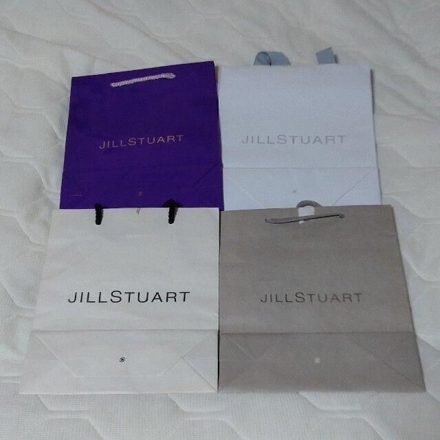 JILLSTUART(ジルスチュアート)のジルスチュアートJILL STUART★紙袋ショップバックショッパー★4枚セット レディースのバッグ(ショップ袋)の商品写真