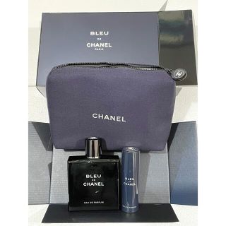 シャネル(CHANEL)のシャネル⭐️限定発売ポーチ付きブルーオードパルファムSET(ユニセックス)