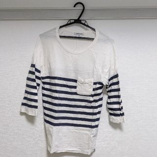 グローバルワーク(GLOBAL WORK)のカットソー(ボーダー、メンズ、M、GLOBAL WORK)(Tシャツ/カットソー(七分/長袖))