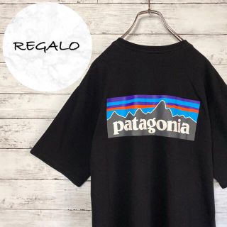 パタゴニア(patagonia)の【人気アイテム】パタゴニア☆ワンポイントバックプリントブラックTシャツ(Tシャツ/カットソー(半袖/袖なし))