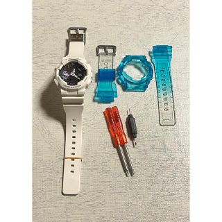 ジーショック(G-SHOCK)のG-SHOCK GMA-S110CW＋カスタムパーツ(腕時計(アナログ))