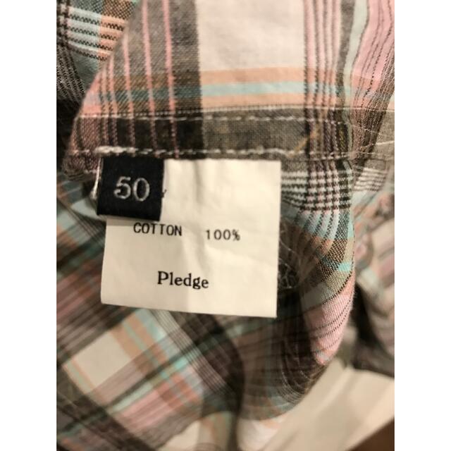 Pledge(プレッジ)のpledge プレッジ ダメージ加工　ネルシャツ　ウエスタンシャツ メンズのトップス(シャツ)の商品写真