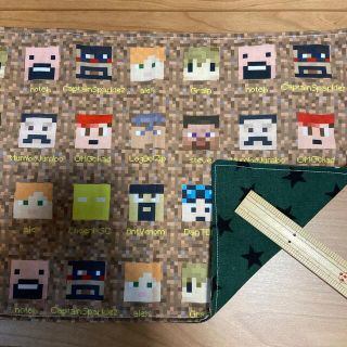 209💚マインクラフト　ランチョンマット　25×35(外出用品)