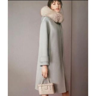 フォクシー コート ブルームーン アンティークブルー 38 - ロングコート フォクシー コート ブルームーン アンティークブルー 38 - ロングコート