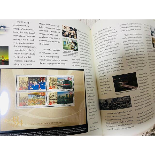  THE 1994 COLLEATION OF SINGAPORE STAMPS エンタメ/ホビーの本(趣味/スポーツ/実用)の商品写真