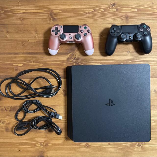 PS4 ジェット・ブラック 500GB コントローラー×2個 箱なし - www ...