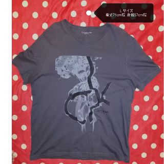 カルバンクライン(Calvin Klein)の美品　Lサイズ　CALVIN KLEIN　Tシャツ(Tシャツ/カットソー(半袖/袖なし))