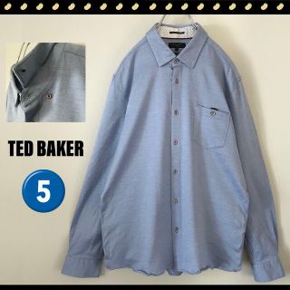 テッドベイカー(TED BAKER)のテッドベイカー★ストレッチコットンシャツ★ボタンダウン★サイズ5(シャツ)