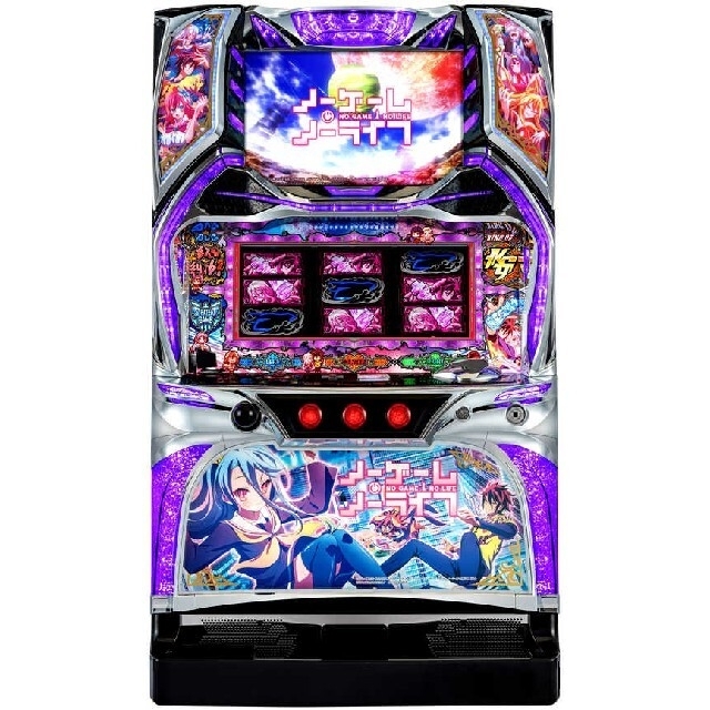 パチスロ実機 ノーゲーム・ノーライフ THE SLOT コイン不要機付き 一流