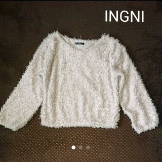 イング(INGNI)のINGNI ボア トップス M(ニット/セーター)