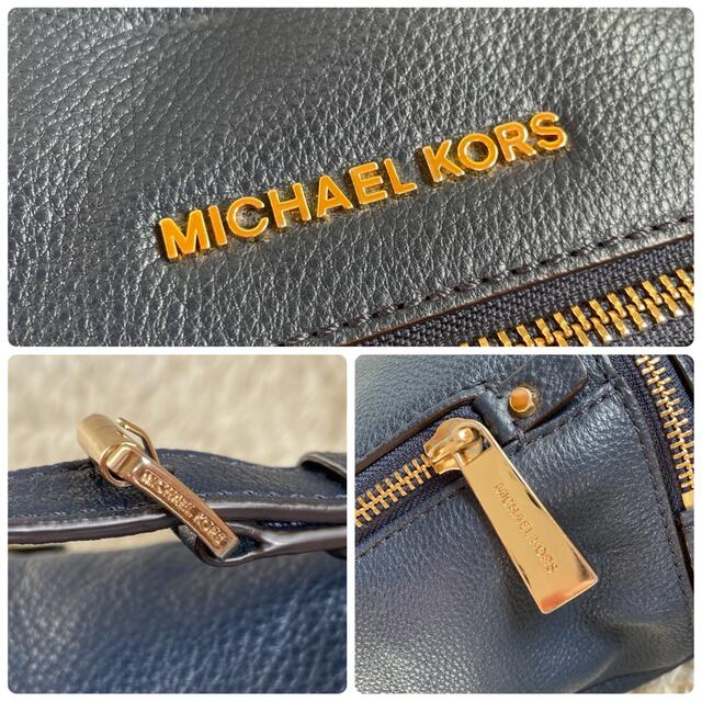 Michael Kors(マイケルコース)のマイケルコース リュック　青　レザー　レディース レディースのバッグ(リュック/バックパック)の商品写真