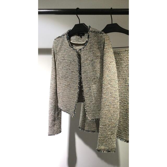 theory - Theory ツイードノーカラージャケットの通販 by yu♡'s shop