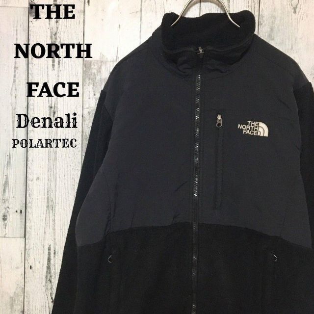 US規格 ノースフェイス デナリジャケット ブラック×ブラック POLARTEC