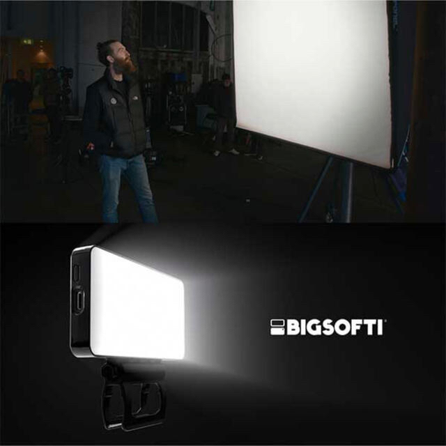 ビッグソフティ bigsofti 撮影用 撮影用ライト 撮影用LEDライト スマホ/家電/カメラのカメラ(ストロボ/照明)の商品写真