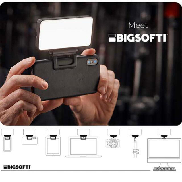 ビッグソフティ bigsofti 撮影用 撮影用ライト 撮影用LEDライト スマホ/家電/カメラのカメラ(ストロボ/照明)の商品写真