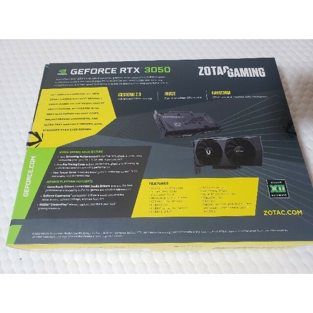 ZOTAC RTX3050 GPU グラフィックカードスマホ/家電/カメラ