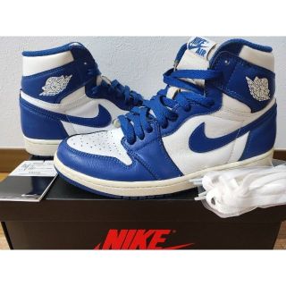 ナイキ(NIKE)のAIR JORDAN 1 RETRO HIGH OG STORM BLUE 26(スニーカー)