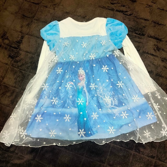 Disney(ディズニー)のアナ雪 エルサ ワンピース ドレス 120cm 130cm キッズ/ベビー/マタニティのキッズ服女の子用(90cm~)(ワンピース)の商品写真