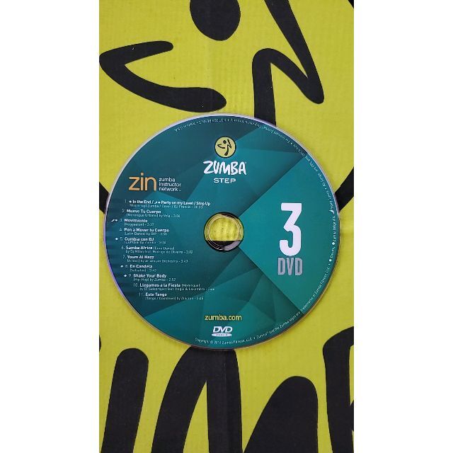 Zumba(ズンバ)のZUMBA　ズンバ　CD＆DVD　STEP3　ステップ３　希少　インストラクター エンタメ/ホビーのDVD/ブルーレイ(スポーツ/フィットネス)の商品写真