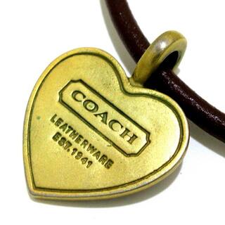 コーチ(COACH)のコーチ チョーカー - レザー×金属素材(ネックレス)