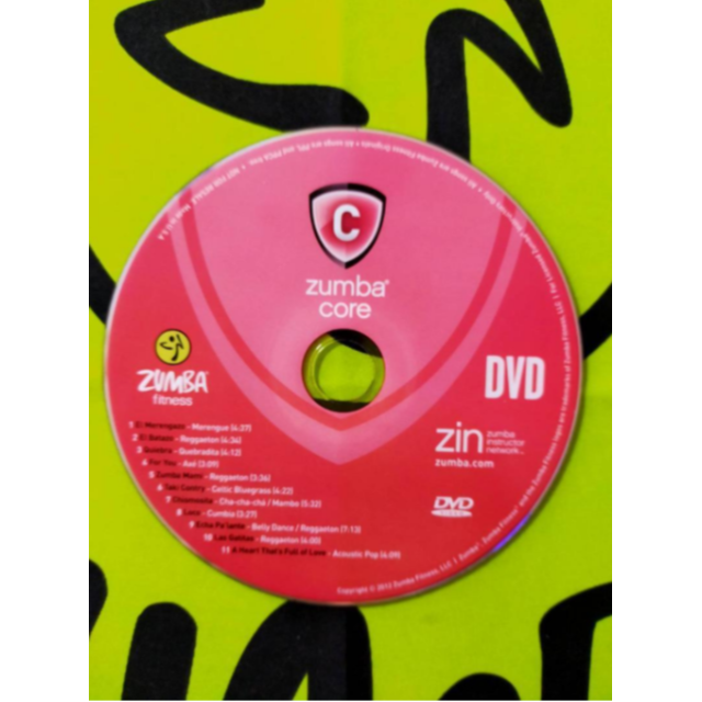 Zumba(ズンバ)の希少　ZUMBA CORE ズンバ コア CD DVD エンタメ/ホビーのDVD/ブルーレイ(スポーツ/フィットネス)の商品写真