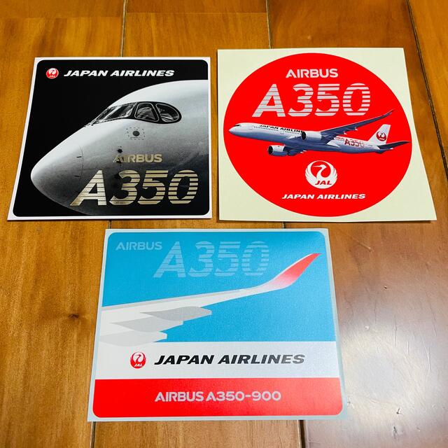 JAL(日本航空)(ジャル(ニホンコウクウ))のJALステッカー3枚セット エンタメ/ホビーのコレクション(ノベルティグッズ)の商品写真