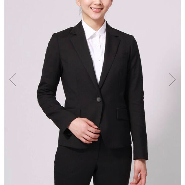 SUIT COMPANY she パンツスーツ　上36 下34 S位　ネイビー