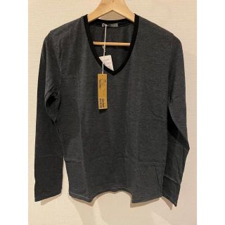 ハレ(HARE)の新品未使用　HARE チャコールグレーハイショクVネックロングスリーブ(Tシャツ/カットソー(七分/長袖))